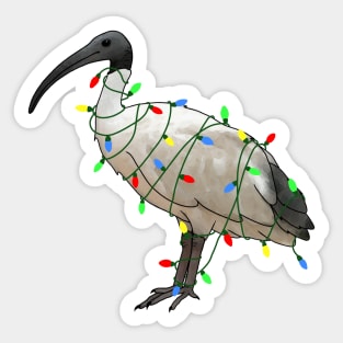 Bin chicken lights Sticker